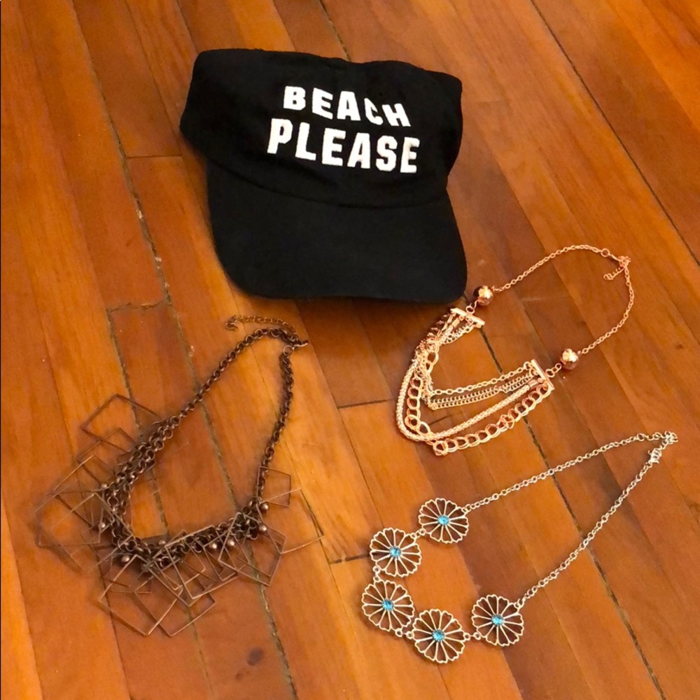 Pink VS hat